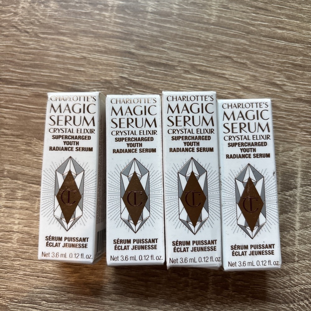 LOT OF 4 Charlotte Tilbury Magic Serum Crystal Elixir - 0.12 Oz Ea